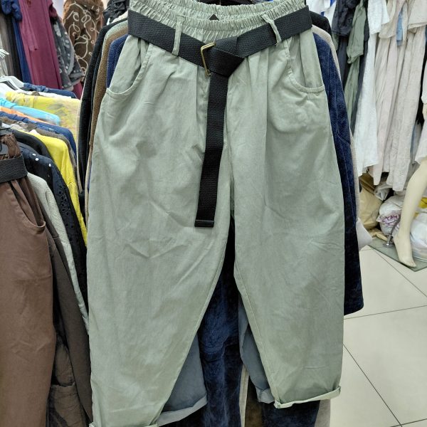 Kanvas Kumaş Havuç Model Pantolon