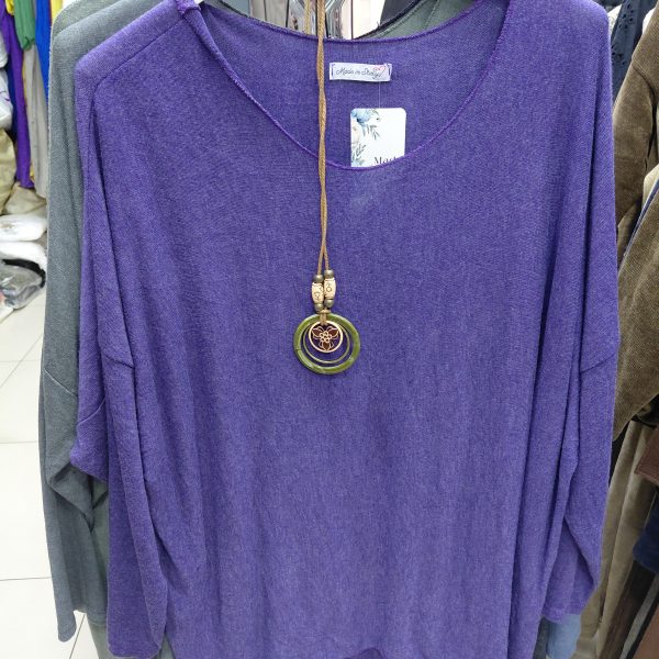 Kolyeli Triko Basic Tunik